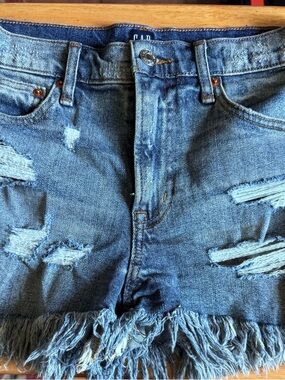 GAP Light Blue Striped Denim Interior Label